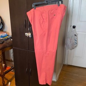Peach pants worn twice